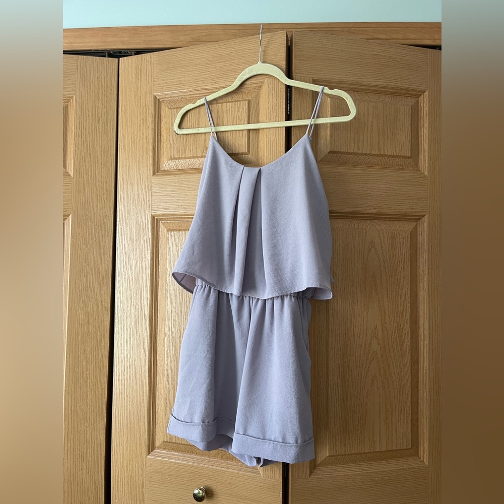 Purple romper NWOT